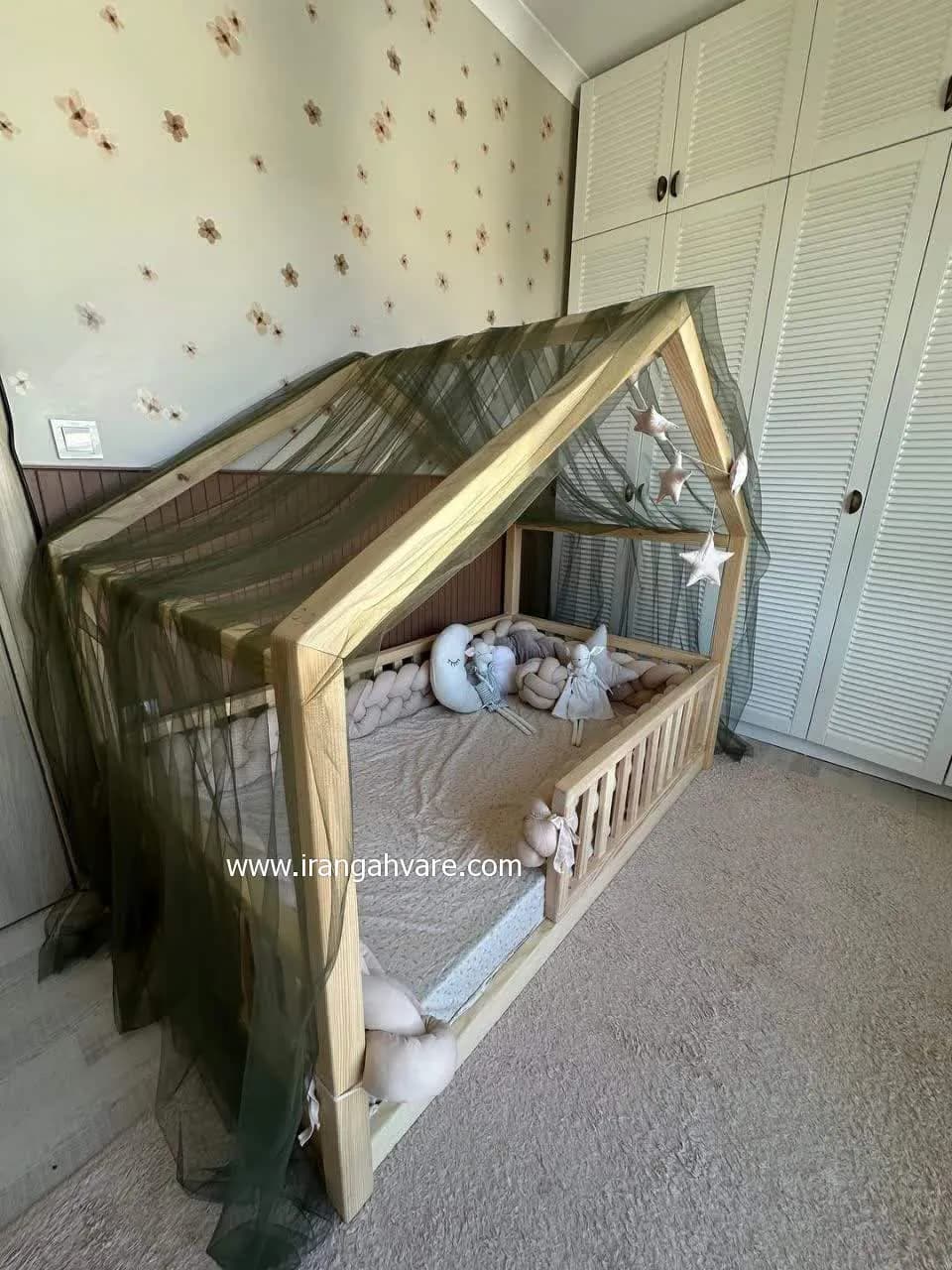 كلبه چوبى نرده مستطيل كد B — تصویر ۱۲