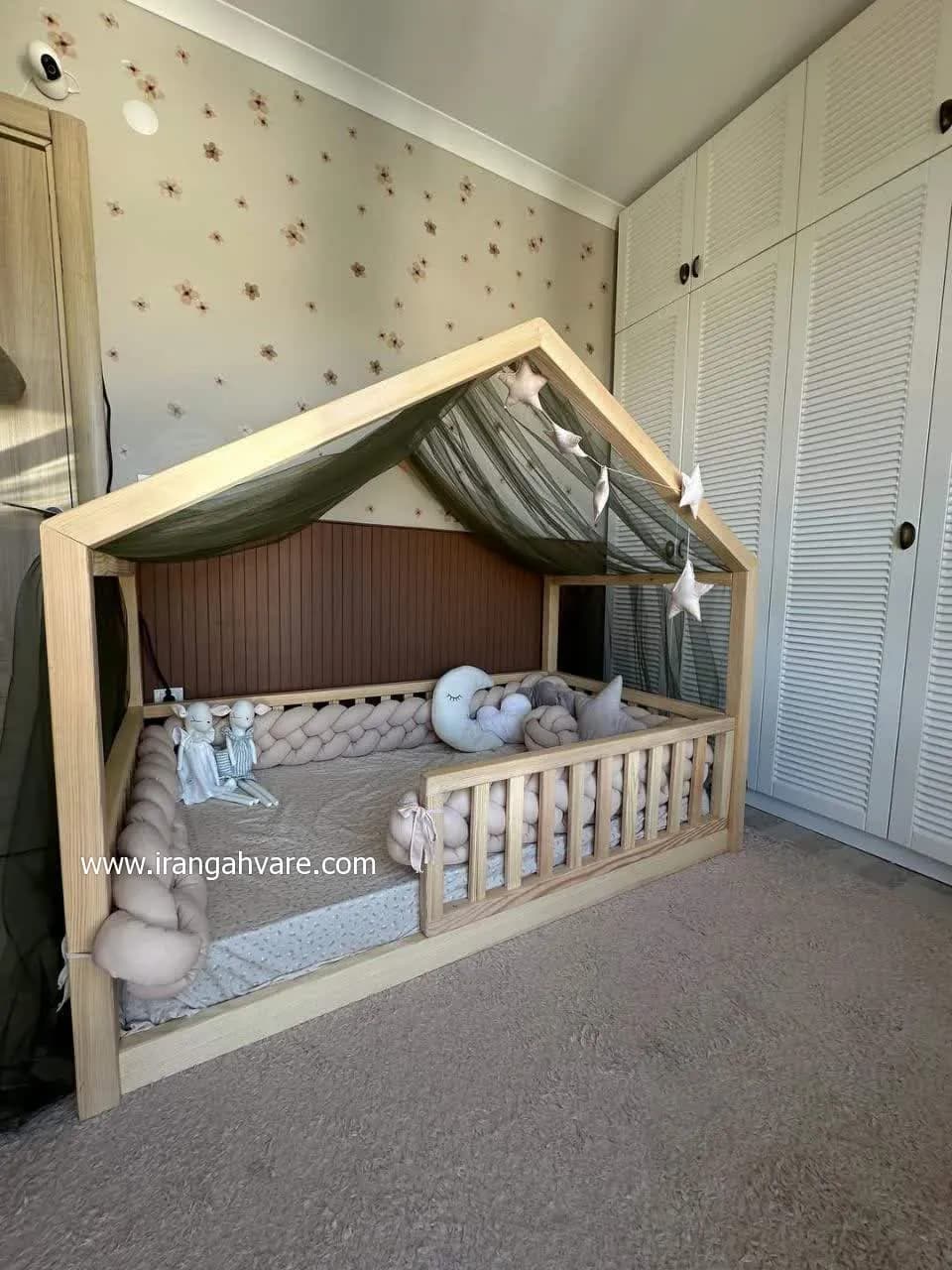 كلبه چوبى نرده مستطيل كد B — تصویر ۷