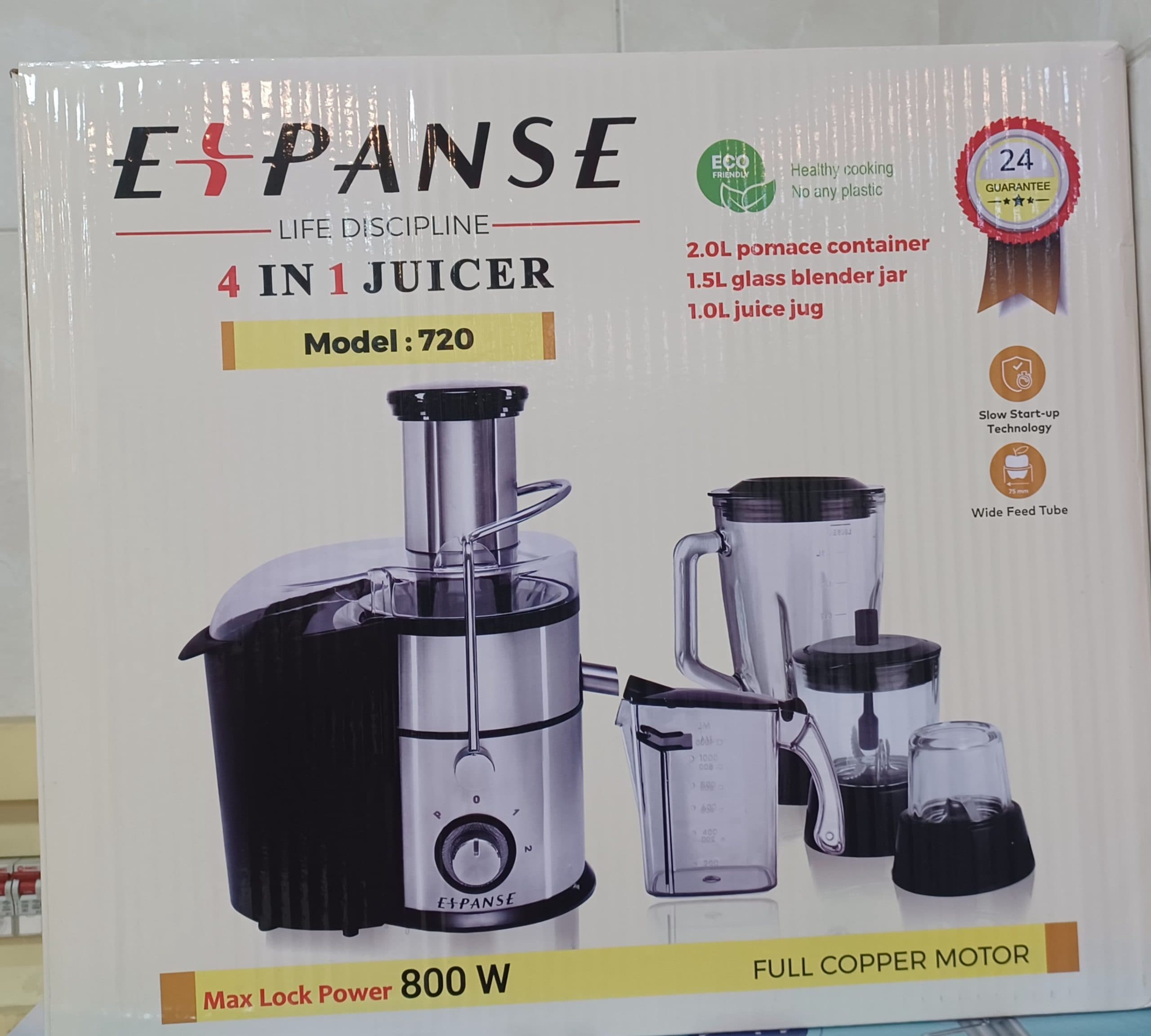 آبمیوه گیری چهار کاره اکسپنس EXPANSE مدل 720 — تصویر ۴