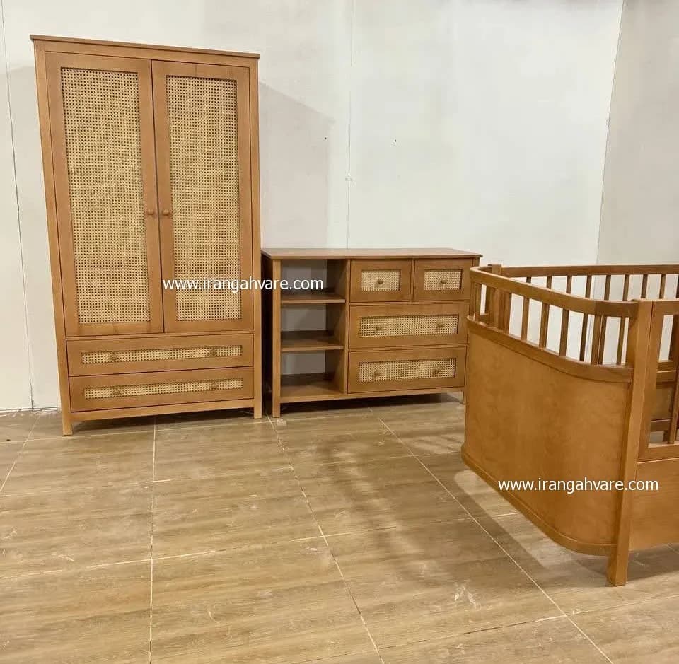 سرويس ٣ تيكه چوبى حصيرى كد N — تصویر ۱۰