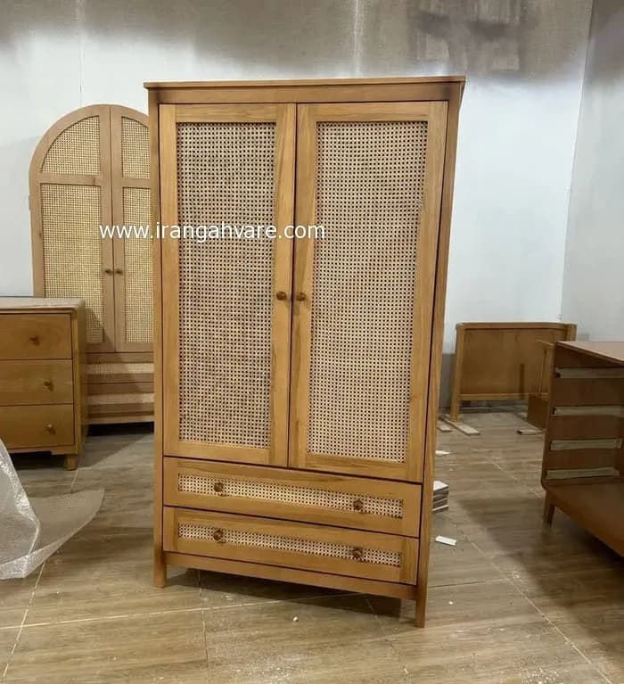 سرويس ٣ تيكه چوبى حصيرى كد N — تصویر ۹