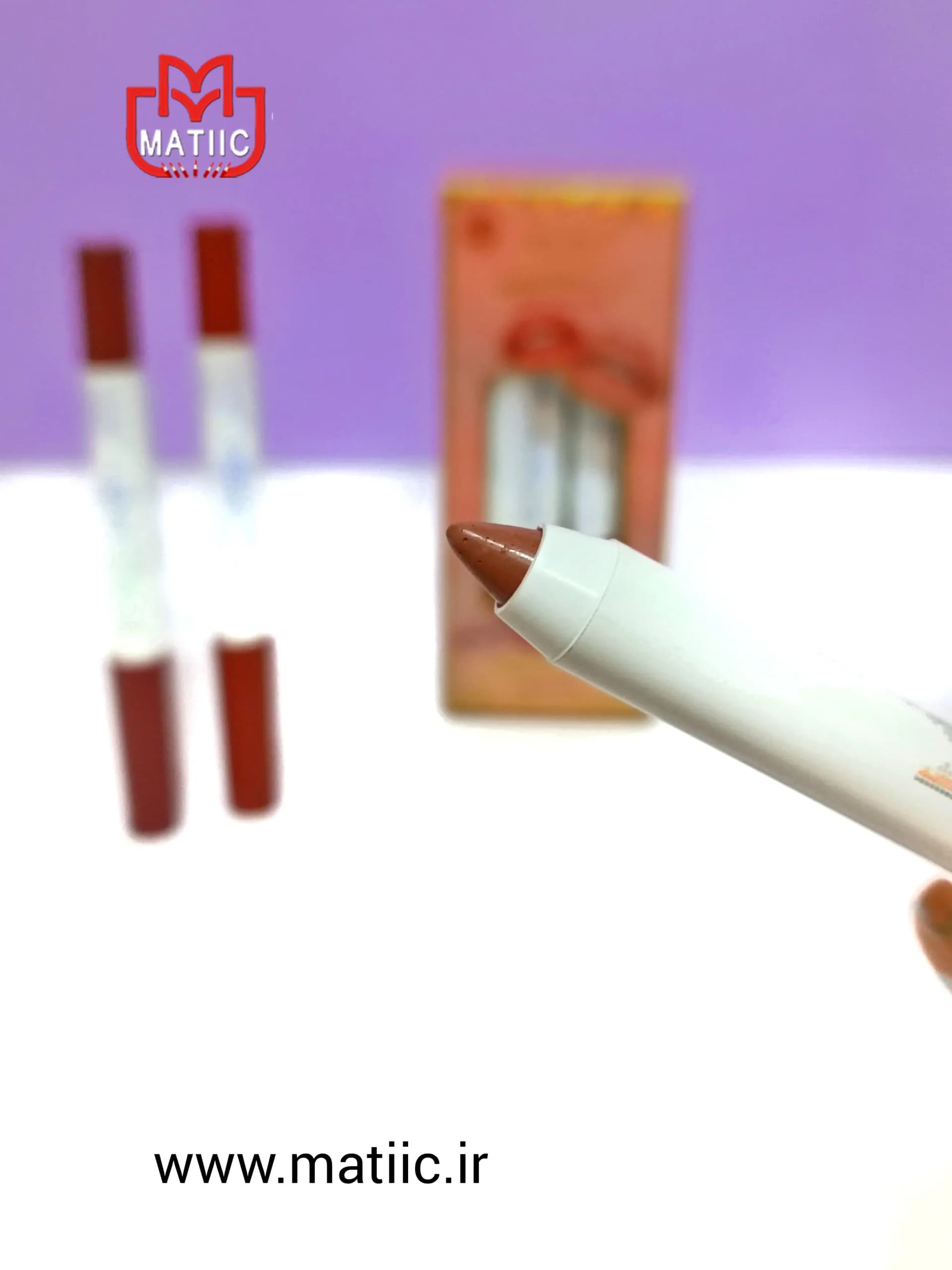 رژ لب مدادی آرت لاین مدل شاک میت — تصویر ۵