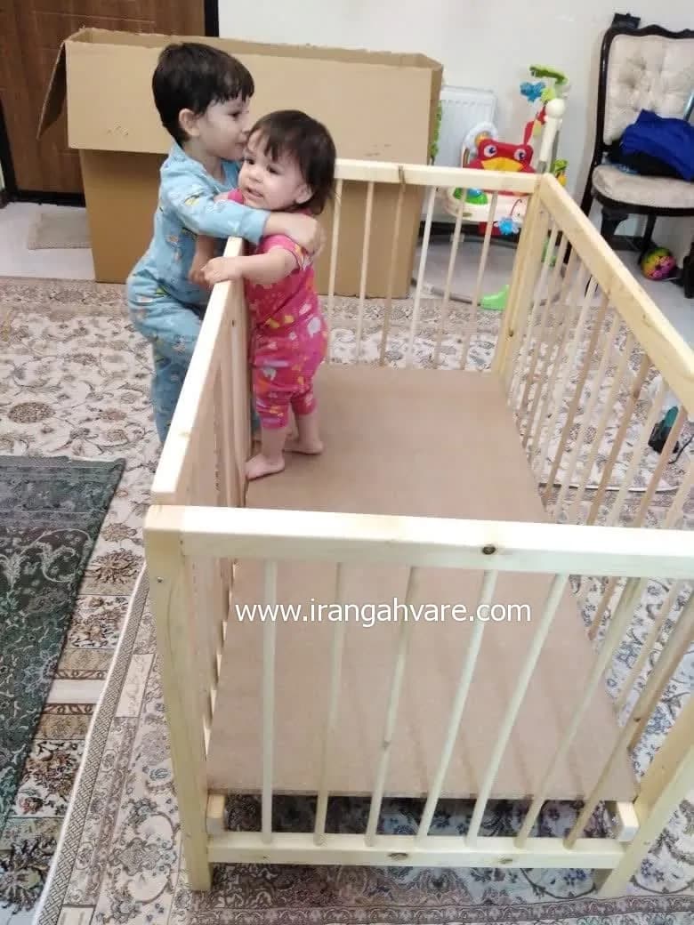 تخت کودک طرح ایکیا با چوب روسی — تصویر ۵