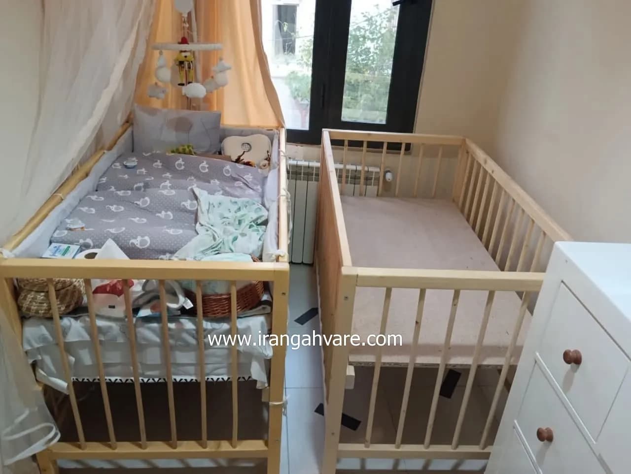 تخت کودک طرح ایکیا با چوب روسی — تصویر ۲
