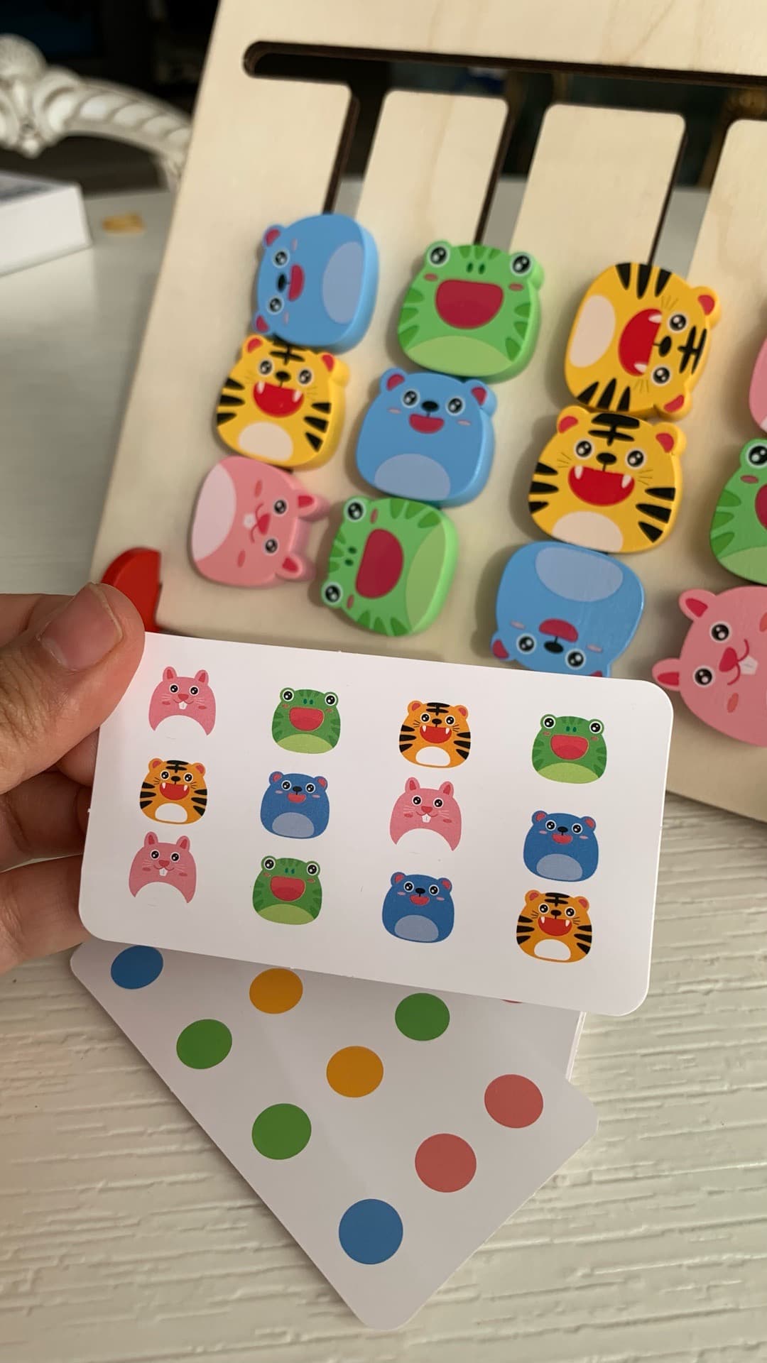 بازی فکری رنگچین چوبی طرح حیوانات — تصویر ۱۱