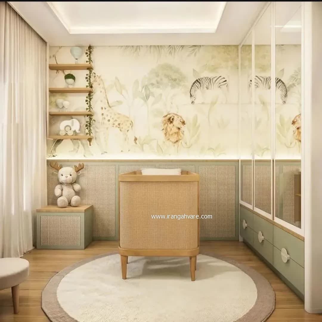 تخت چوبى حصيرى پایه دار كودك — تصویر ۷