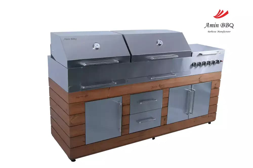 باربیکیو گازی مدل AMINBBQ_SWRC_196