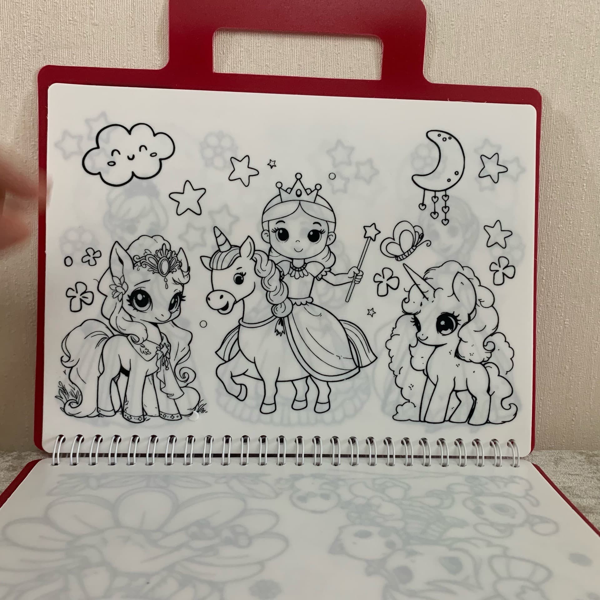 دفتر رنگ آمیزی جادویی unikid _ یونی کید طرح دخترانه — تصویر ۸