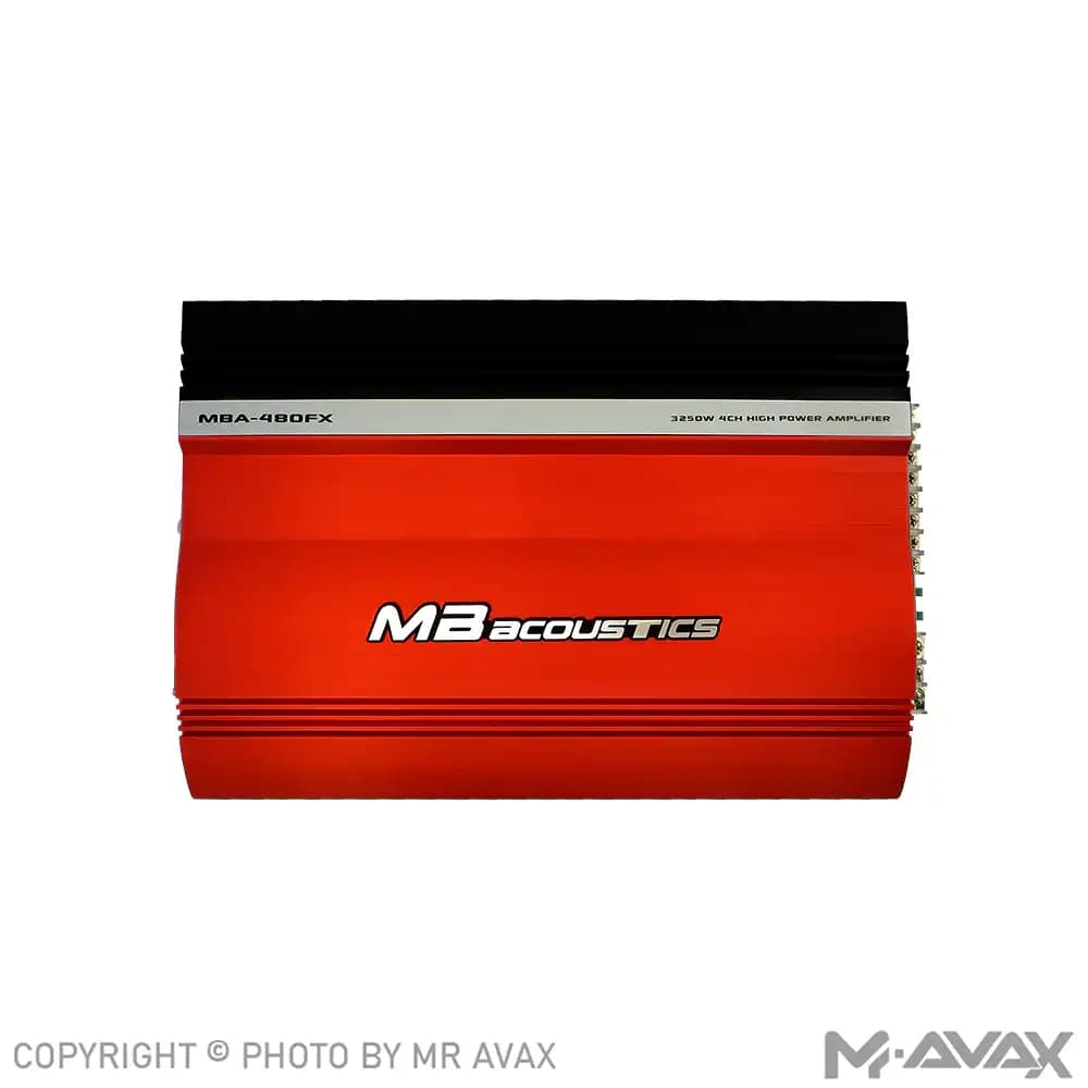 آمپلی فایر 4 کانال ام بی آکوستیک مدل MBA-480FX — تصویر ۹