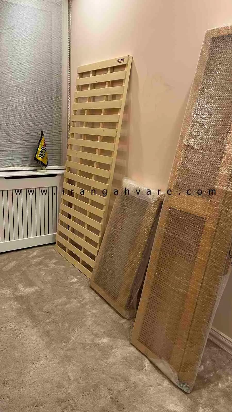 تخت مونته سوری چوب و حصیر — تصویر ۵