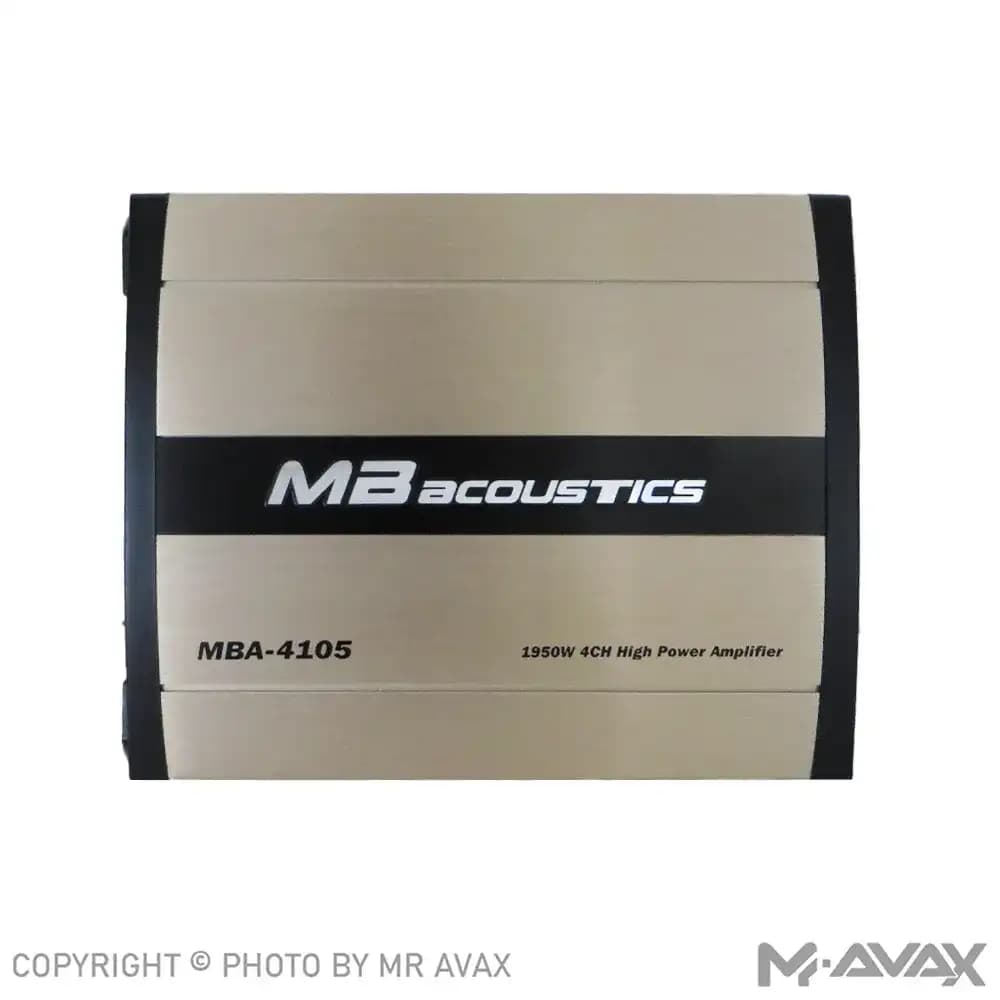 آمپلی فایر 4 کانال ام بی آکوستیک مدل MBA-4105 — تصویر ۵
