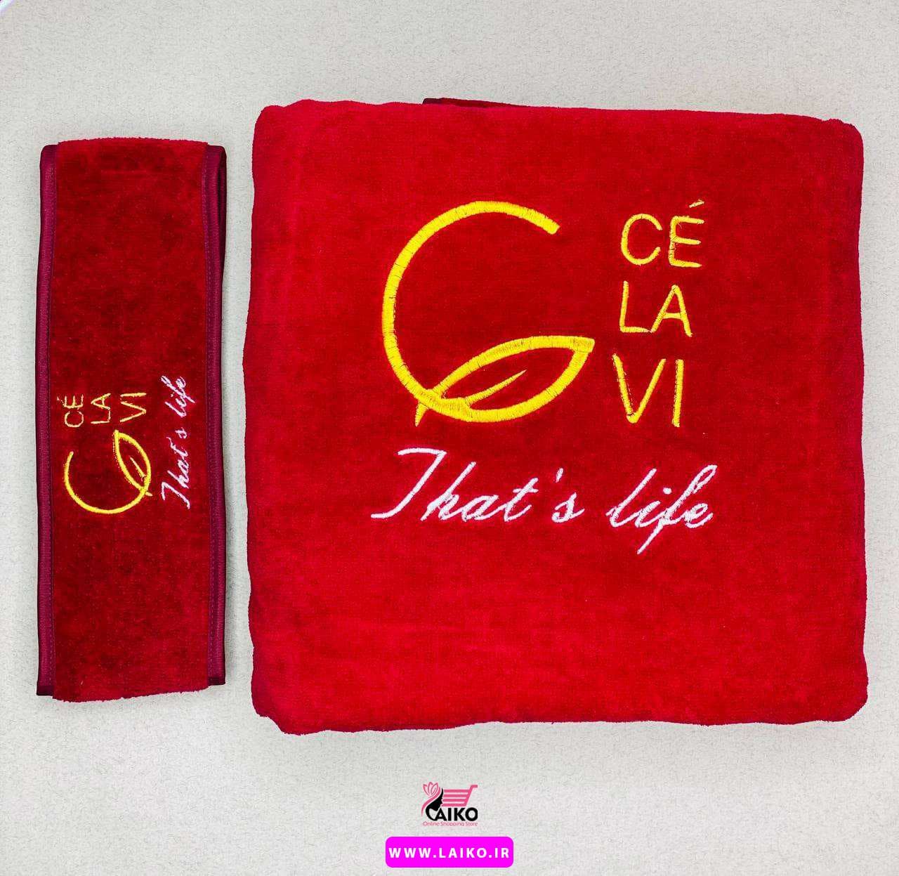 ست حوله و هدبند قدی سلاوی فرانسه — تصویر ۶