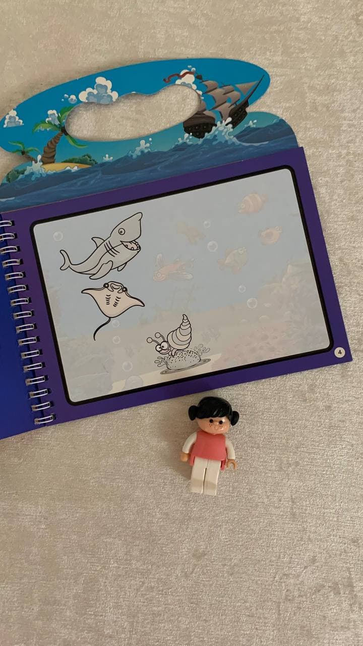 کتاب جادویی نقاشی با آب طرح دریا — تصویر ۳