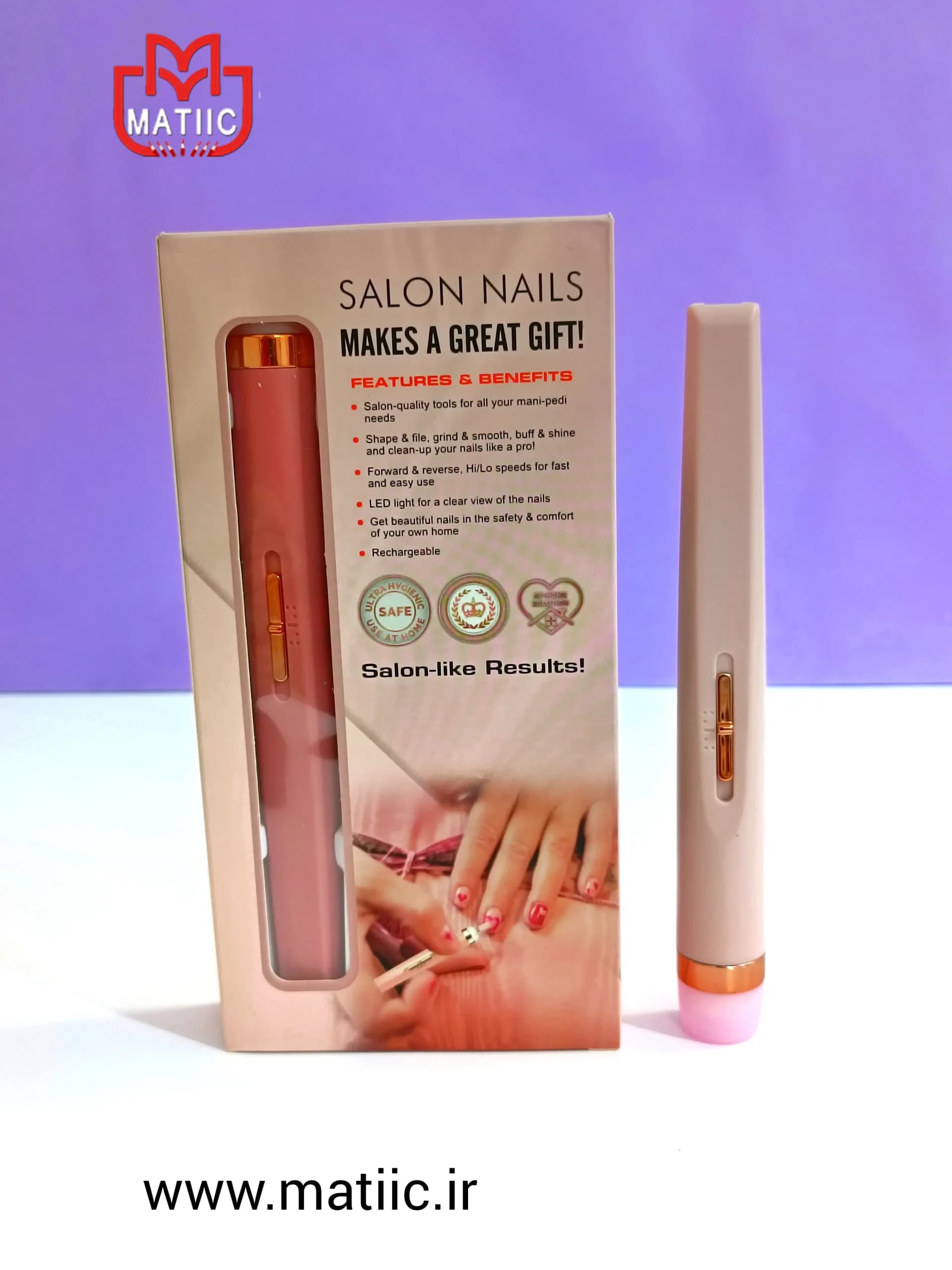 سوهان شارژی و برقی ناخن خانگی SALON NAILS