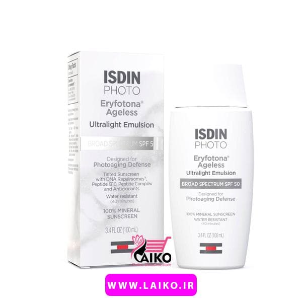 ضدآفتاب ضد پیری رنگ لایت ایزدین مدل Eryfotona Ageless — تصویر ۴
