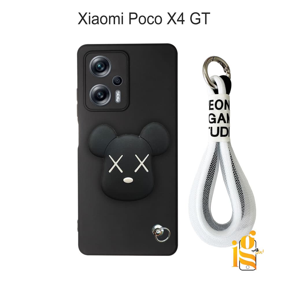 قاب فانتزی خرس روبو چشم ضربدری برای گوشی شیائومی Poco X4 GT