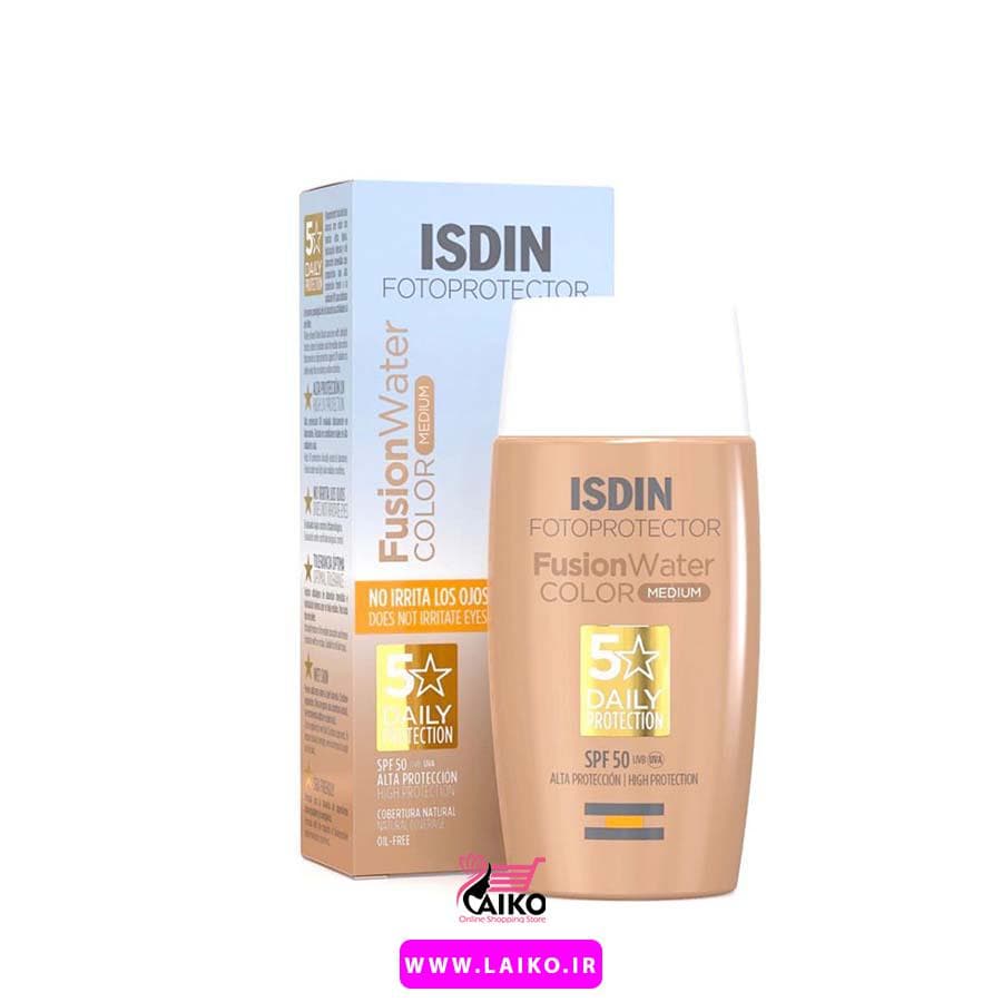 کرم ضدآفتاب فیوژن واتر رنگی ایزدین ISDIN — تصویر ۵