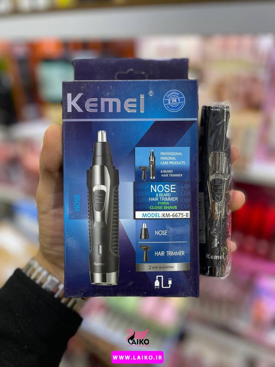 موزن گوش و بینی دوکاره کیمی مدل KM-6675 — تصویر ۲