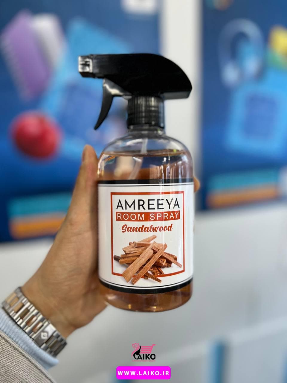 اسپری بوگیر‌ و خوشبو کننده آمریا مدل Sandalwood — تصویر ۲