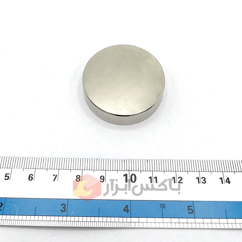 آهنربا نئودیمیوم دیسکی 10×40 میلیمتر گرید 42 — تصویر ۳