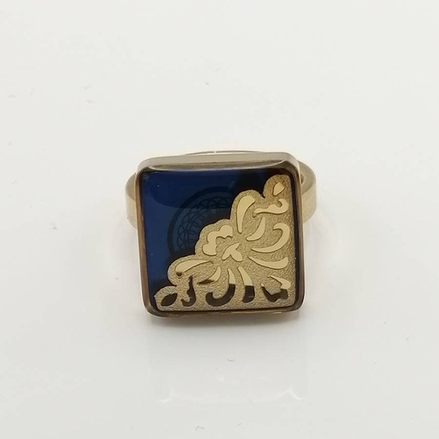 سرویس طلا لچک سرمه ای — تصویر ۴