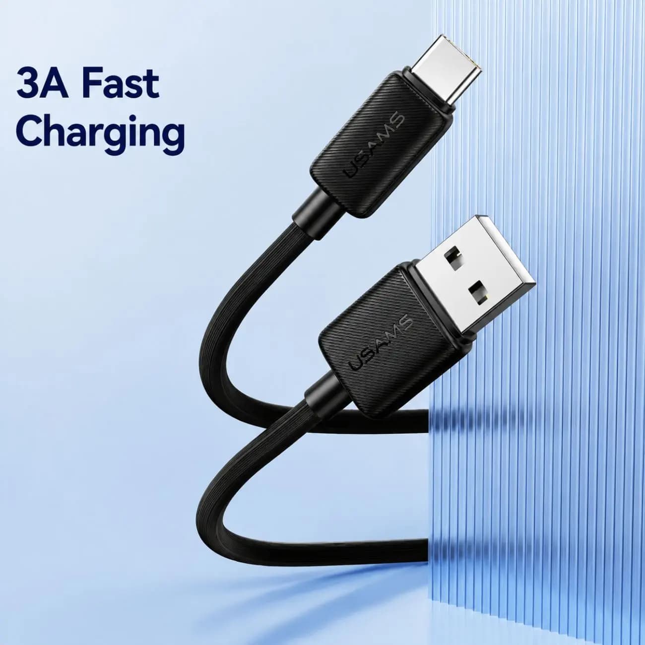 کابل شارژ TYPE-A به TYPE-C یوسمز مدل SJ688 طول 1 متر — تصویر ۲