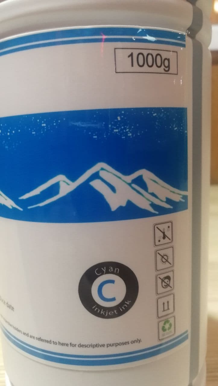 مرکب آبی تیره (Cyan) 1 لیتری مخصوص سابلیمیشن (1000 میل) — تصویر ۴
