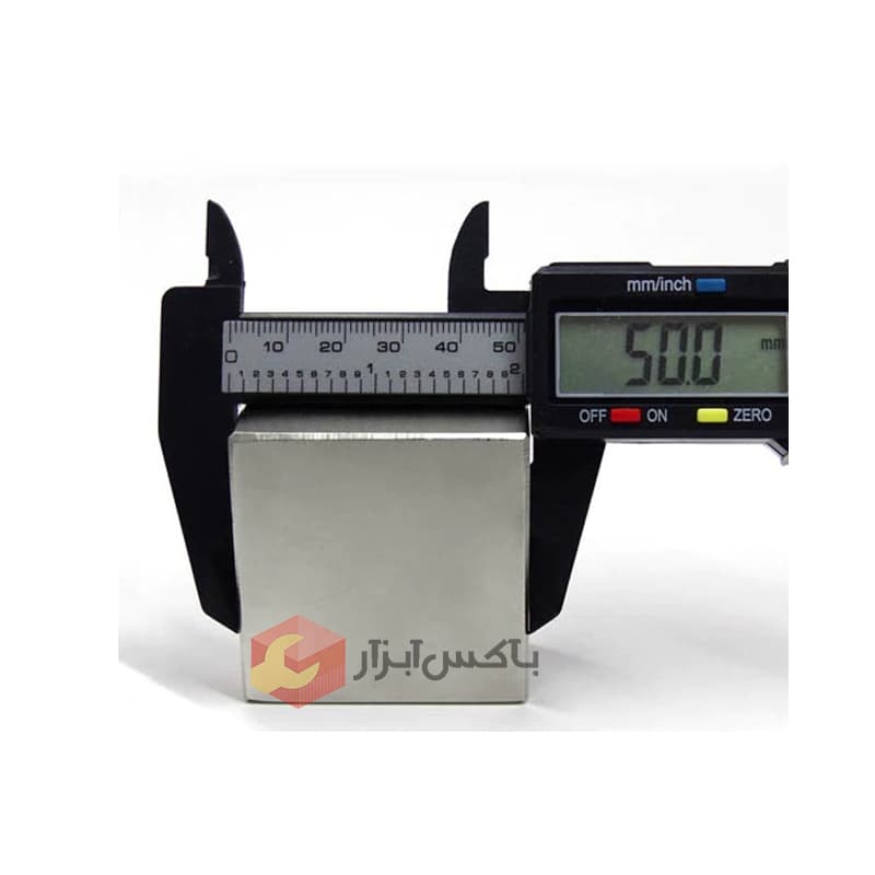 آهنربا نئودیمیوم بلوکی 25*50*50 گرید 42 — تصویر ۶