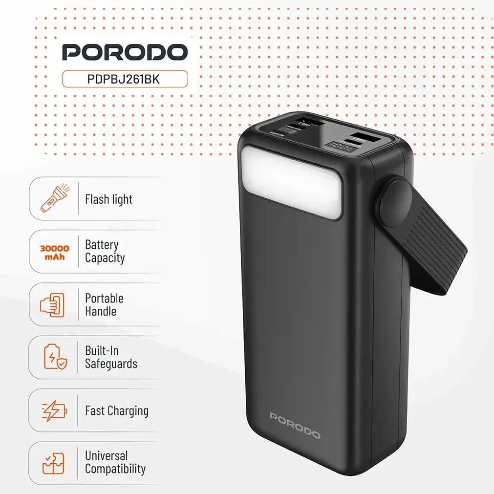 پاور بانک پرودو 30000 mAh مدل Lara PDPBJ261 — تصویر ۳