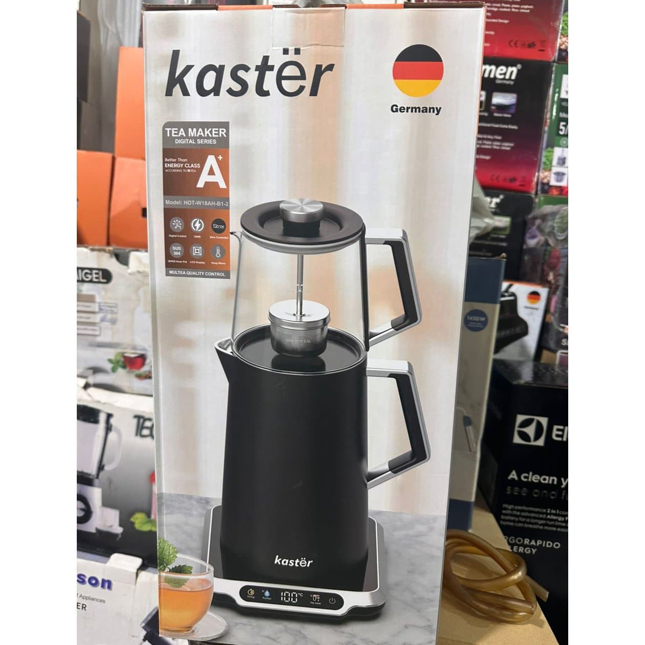 چای ساز کاستر SM-1528 مشکی 1.7 لیتری — تصویر ۳