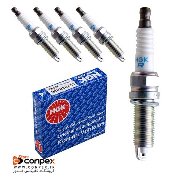شمع خودرو پایه بلند یورو4 ان جی کی LZKR6B-E 94937 اصلی ژاپن | اورجینال (1عددی)