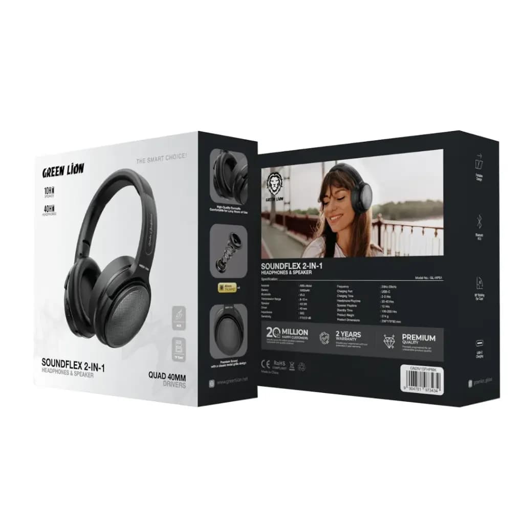 هدفون و بلندگوی دوکاره گرین لاین SOUNDFLEX 2 — تصویر ۴