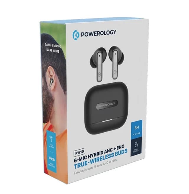 ایرپاد پاورولوژی Powerology 6 Mic Hybrid ANC + ENC Earbuds PWLAU010 — تصویر ۱۰