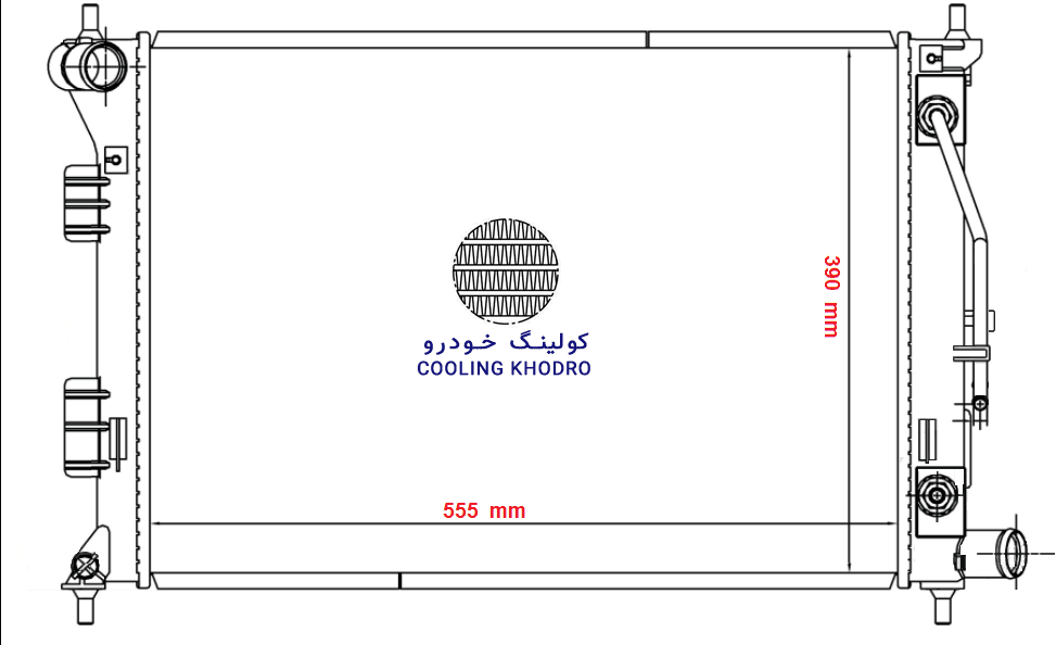 رادیاتور سراتو 2012 سایپا “(CERATO 2000 CC)” — تصویر ۲