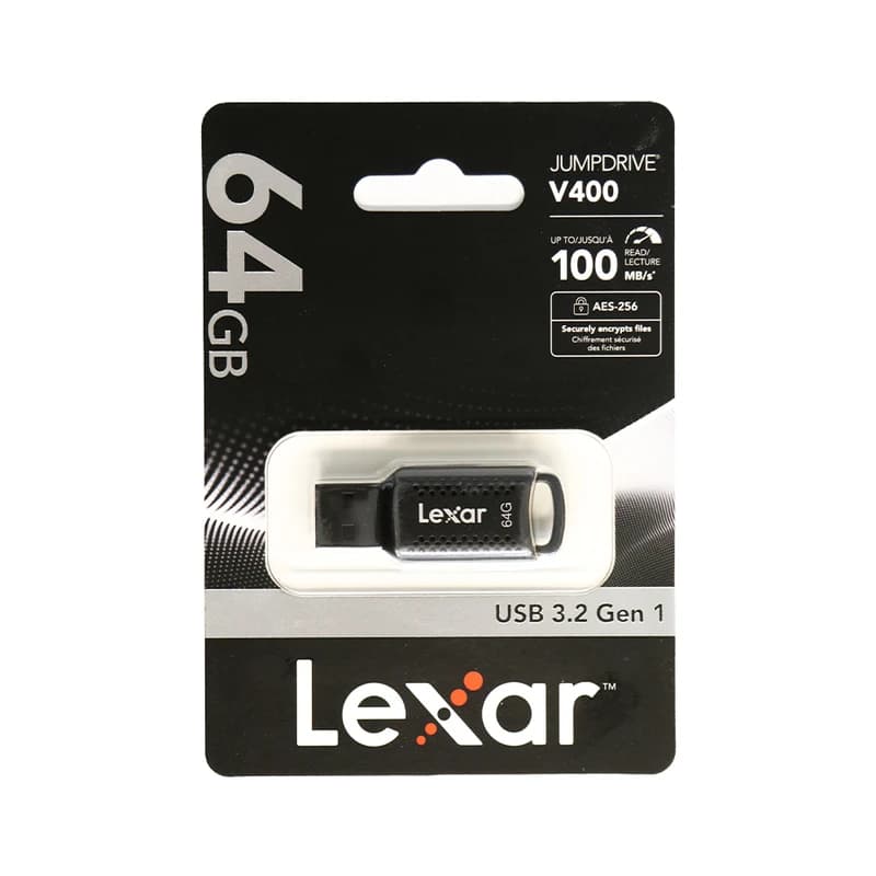 فلش مموری لکسار مدل V400 ظرفیت 64 گیگابایت — تصویر ۲