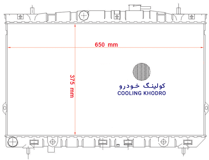 رادياتور هيوندا آوانته معمولی “HYUNDAI (AVANTE)” — تصویر ۴