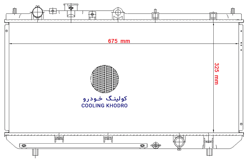 رادياتور مزدا 323 اتوماتيک “mazda 323-AT” — تصویر ۴