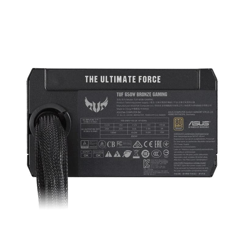 منبع تغذیه کامپیوتر ایسوس مدل TUF-GAMING-650B — تصویر ۱۰