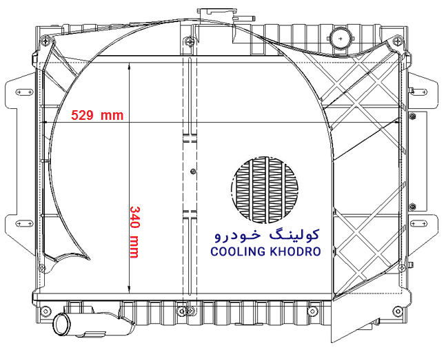 رادیاتور پیکان یورو 4 (پیکان وانت) — تصویر ۲