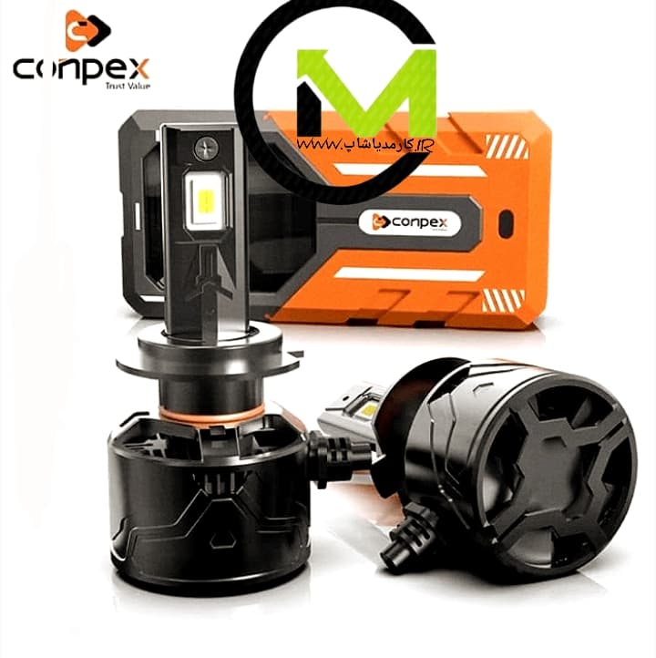 هدلایت x10 برند conpex پایه H7 بسته دو عددی — تصویر ۳