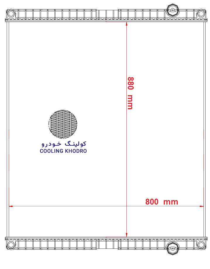 رادیاتور اتوبوس ولوو “(VOLVO (B9 / TX / B12” — تصویر ۲