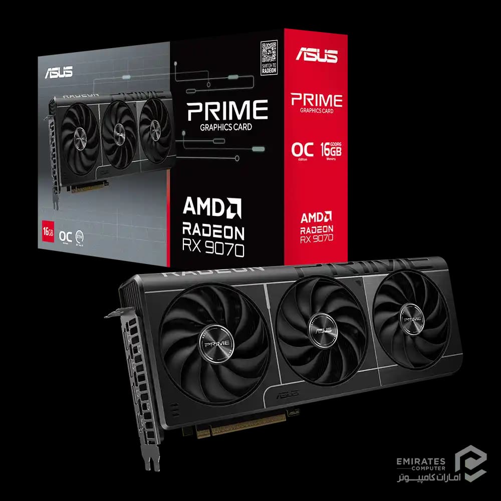 کارت گرافیک ایسوس مدل PRIME-RX9070-O16G