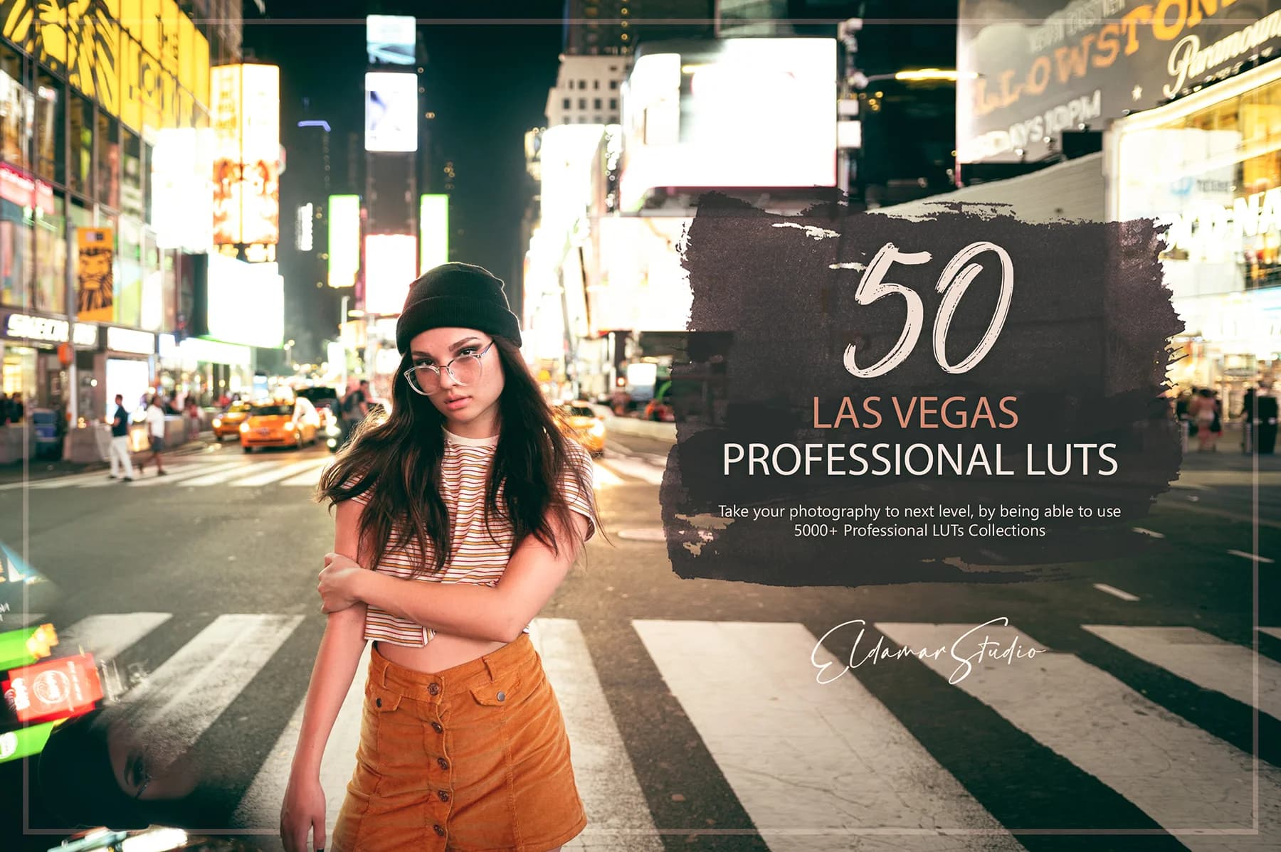 دانلود مجموعه پریست رنگ 50 Las Vegas Presets and LUTs Pack