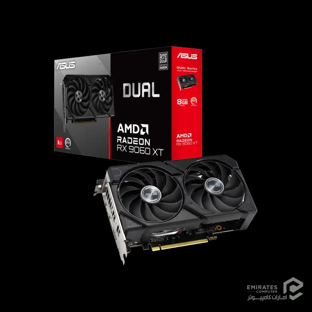 کارت گرافیک ایسوس مدل DUAL-RX9060XT-8G