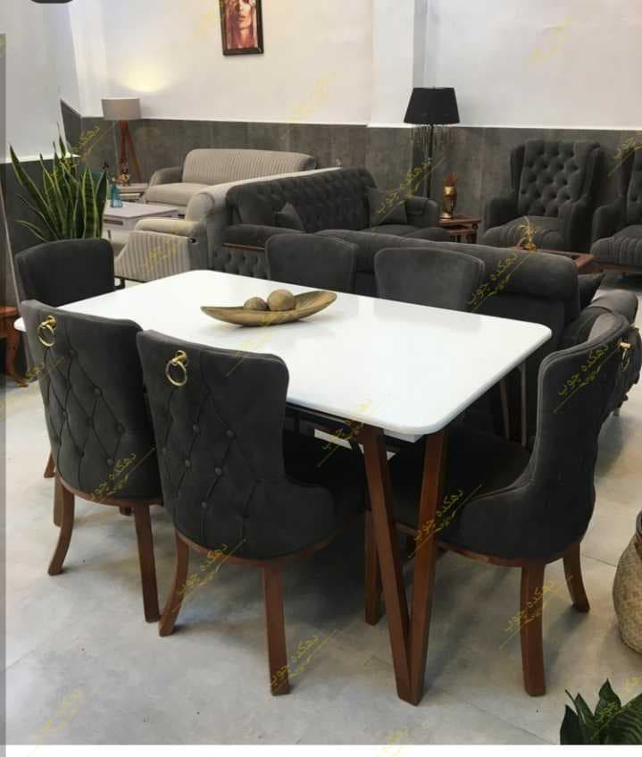 میز ناهار خوری چستر پشت حلقه ای — تصویر ۸
