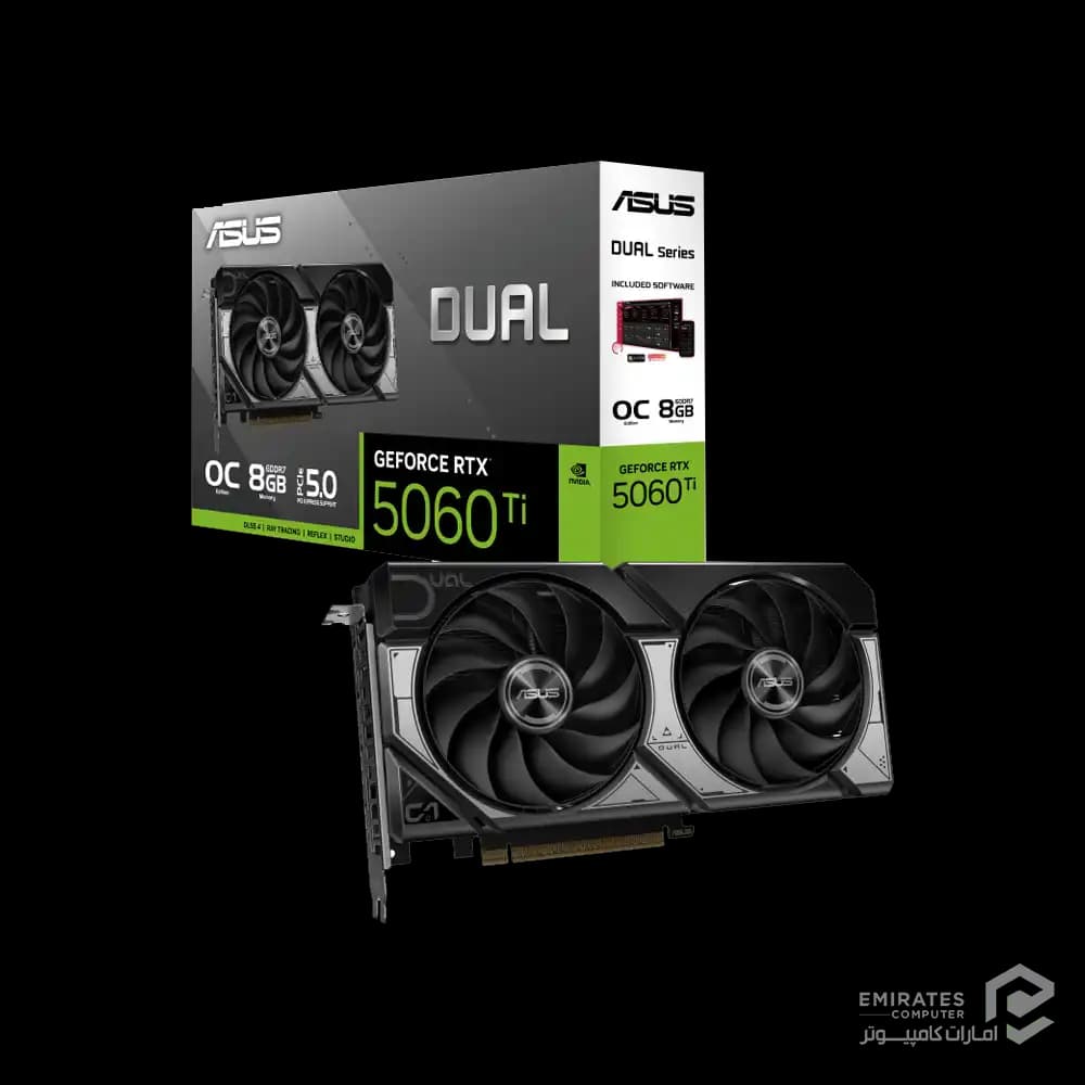 کارت گرافیک ایسوس مدل DUAL-RTX5060TI-O8G