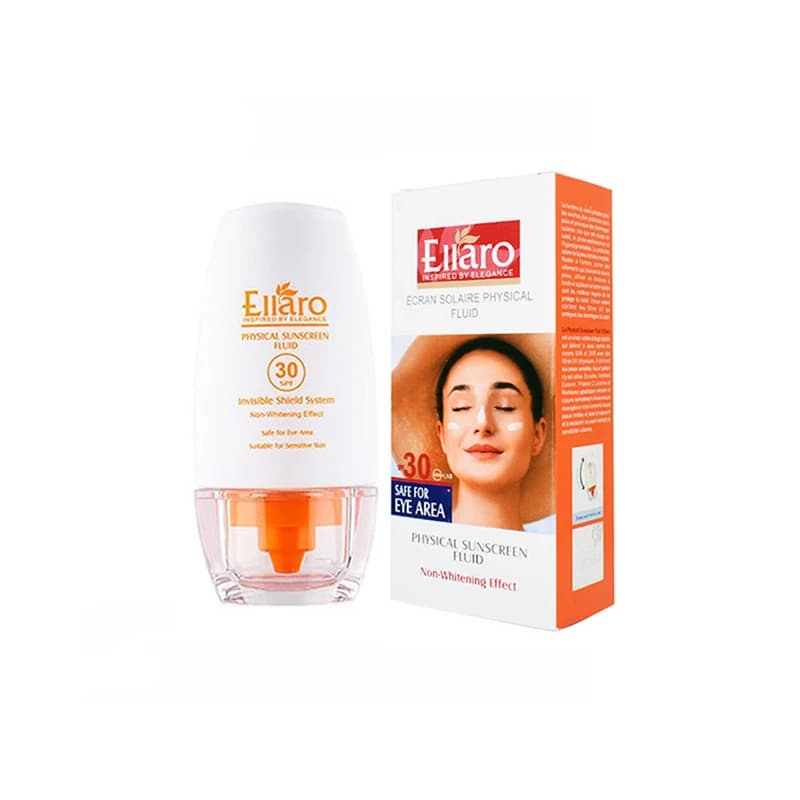 فلوئید ضد آفتاب بی رنگ الارو SPF30 مدل Non-Whitening مناسب پوست های حساس حجم 50 میلی لیتر — تصویر ۳
