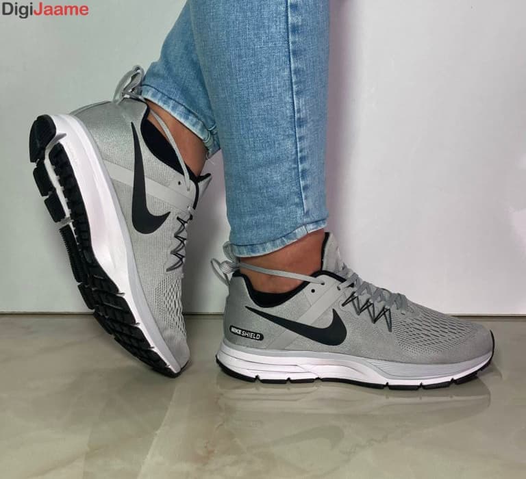 کتونی اسپرت Nike Shield رنگ طوسی کد 4023 — تصویر ۲