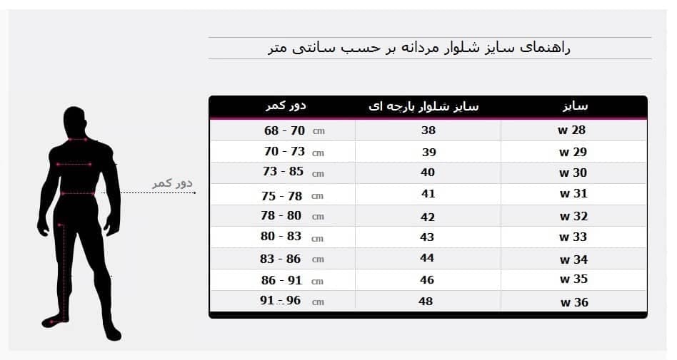 شلوار شیش جیب سرمه ای مردانه کد 2003 — تصویر ۲