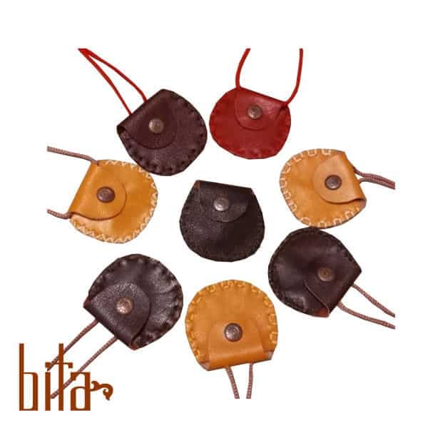 کیف گردنی رنگبندی چرم گوسفندی 5.5